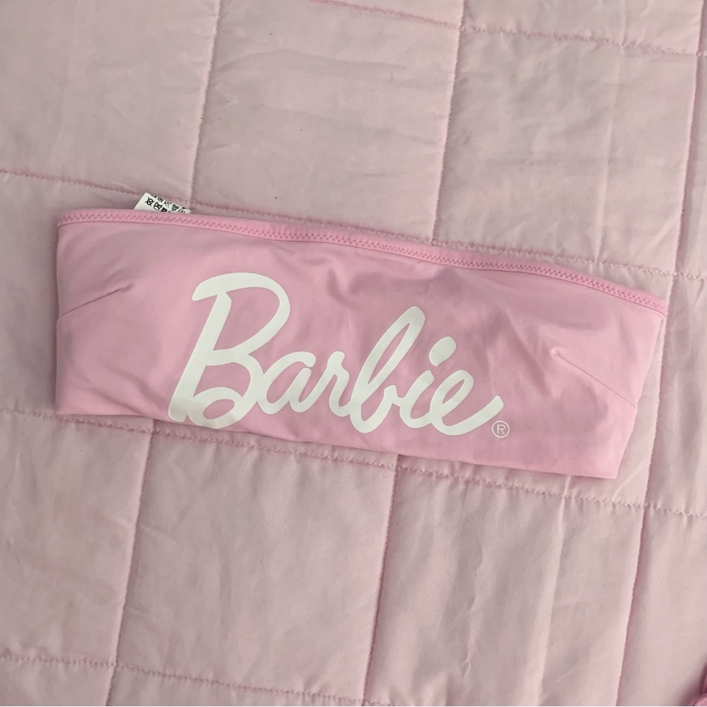 NWOT Zara x Barbie pink bikini top